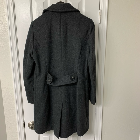 Ladies gray wool coat - Picture 2 of 5